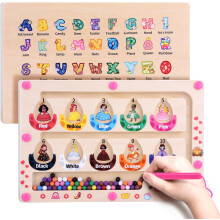 Magnetisches Lernlabyrinth Montessori Zahlen und Farben Prinzessinnenmotiv — magnetisches labyrinth, montessori tischtafel, zahlenlabyrinth
