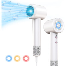 Secador de Pelo Ionizante Profesional de Alta Velocidad Blanco 110000 RPM — secador pelo potente
