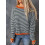 Damen Pullover Strick Gestreift Locker Weich Stilvoll Casual Weiß L — damensweater gestreift, oversize strickpullover, weißer pullover 3