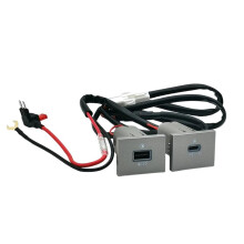 Podwójny Adapter Ładowania Samochodowego USB PD Typu C do Szybkiego Ładowania dla  Focusa 2 Mk2 2009-2011