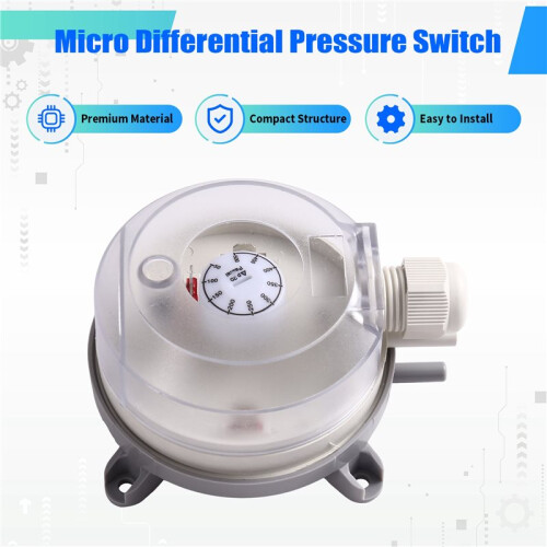 Micro Differential Pressure  Air 50-500Pa -20-85C Adjustable Filter Fan Ventilation Gas Sensor 1