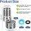 2pcs Angled Curved Foot Angle Adjustment 360 Wall Rotatable Faucet Mounted Eccentric Shower Corner Screws Adapter 8