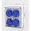 Wall Distributor for Construction Sites, IP44 Surface-Mounted Schuko with 4 X 230 V 16 A Sockets 6