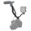 V Shape Triple Mount Hot Shoe Flash Bracket for Speedlite DSLR Camera Microphone LED Video Light 2