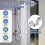 2pcs Angled Curved Foot Angle Adjustment 360 Wall Rotatable Faucet Mounted Eccentric Shower Corner Screws Adapter 3