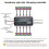 6pin ARGB Controller Computer Case Fan RGB Hub with 6-Pin Interface and 10+2 Wireless Remote Control Lighting 6