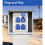 Wall Distributor for Construction Sites, IP44 Surface-Mounted Schuko with 4 X 230 V 16 A Sockets 4