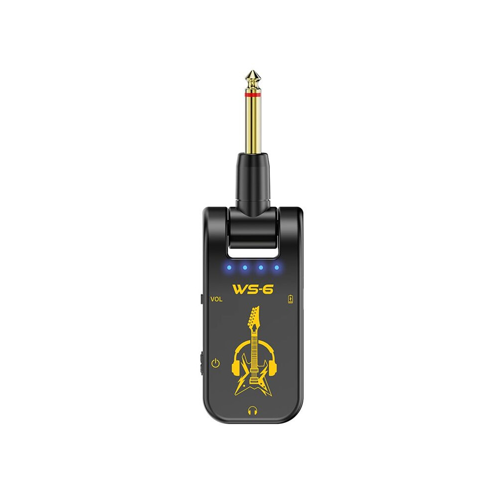 Portable Guitar Headphone Amp With Rechargeable Lithium Battery And Swivel Audio Jack - Perfect For Guitar Practice 6033604617453