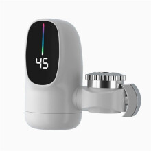 Chauffe-Eau Électrique Instantané 3000 W avec Robinet, Prise Britannique et Affichage Numérique, pour Cuisine et Salle de Bain