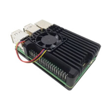 Beschermende Koelbox van Aluminiumlegering met PWM-Ventilator voor Raspberry Pi 5