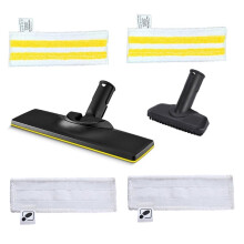 Pour Nettoyeur Vapeur pour SC1 SC2 SC3 SC4 SC5: Kit de Rechange Comprenant une Buse Vapeur, une Brosse et une Serpillière à Main