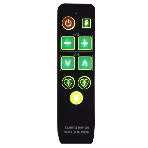 Learn Remote Control with Backlit 9  Buttons Remot Controller Easy for Old People Work for TV VCR STB DVD DVB BOX