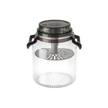 Jar Airtight Round Storage Canister Handle Fermentation Container Brewing Kitchen Pantry Countertop Food Crock