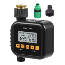 Minuterie D'Arrosage avec Raccord Rapide pour Système D'Irrigation Extérieure de Jardin avec Détecteur de Pluie