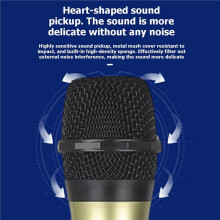 1 to 1 Wireless Microphone with Rechargeable Receiver Dynamic Handheld Microphone for Party Church Show Meeting