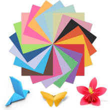 Moinkerin Papier Origami 300 Blatt 15x15 cm 70 g/m² 20 Farben Doppelseitig — origamipapier, moinkerin papier, zweifarbig farbig, 15x15 cm, 70 g m2