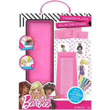 Barbie Fashion Plates All in One Studio Sketch Design Activity Set - Fashion Design Kit for Kids Ages 6 and Up
