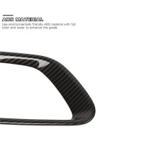 Front Bumper Fog Light Bezel Cover Trim Fog Lamp Frame for Grand Cherokee 2014 - 2017 Carbon Fiber Pattern