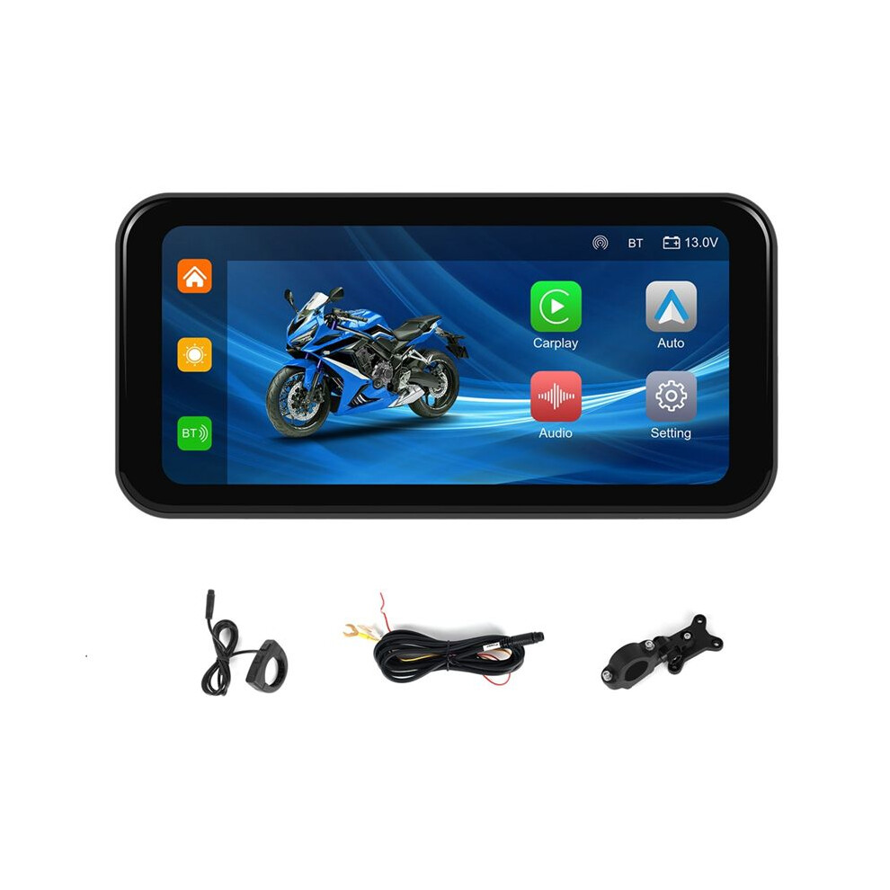 6.25Inch Motorcycle Dvr Wireless Carplay Screen Portable Motorcycle Navigation Android Auto Monitor Multimedia Player 4713957507060