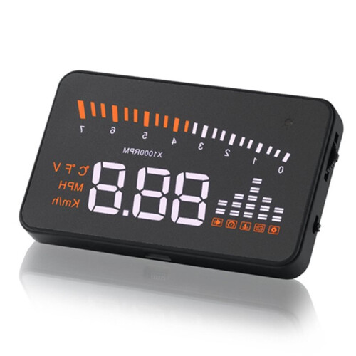 Car   Display HUD Speedometer Water Temperature Digital  Board Computer Windshield Projector Auto Accessories