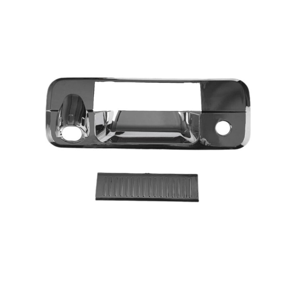 Car Tailgate Handle Bowl Cover Trim Trunk Handle Cover Sticker For Tundra 2007-2013 Silver 4713740796220
