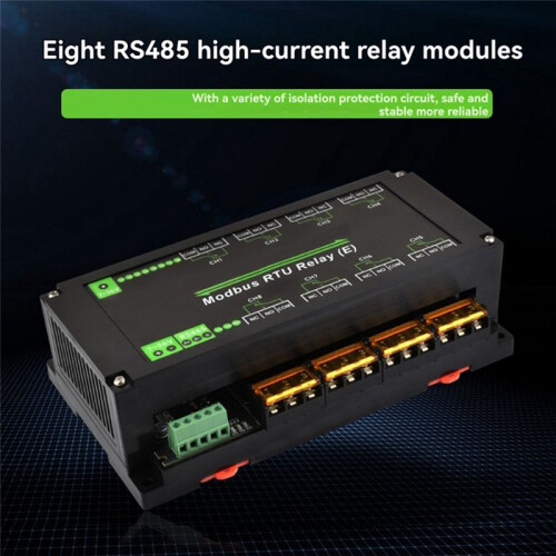 8-Ch RS485 Ethernet Relay Module Modbus RTU Protocol Various Isolation 30A High Current Relay Module 2