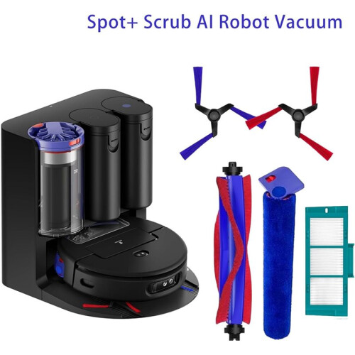 13-Piece Accessory Set Compatible with  Spot+Scrub Robot Vacuum Cleaner with Roller Brush,Oller Mops,HEPA Filters,Side Brushes 1