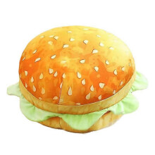 Cojín decorativo con forma de hamburguesa, cojín multiusos de felpa y algodón PP, 40 cm/15,7 pulgadas, regalo para el Día de San Valentín.