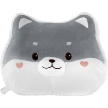 Cojín de asiento de peluche con forma de husky, almohada suave con forma de animal para el suelo, ideal para la decoración del sofá del dormitorio.