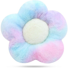 2024 Ping Flower Cushion 35cm Chair Cushion Seat Cushion Tatami Pillow Plush Floor Cushion (35cm, Colorful)