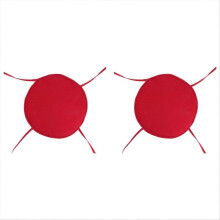 Lot de 2 coussins de siège ronds imperméables pour jardin, café ou terrasse (D)