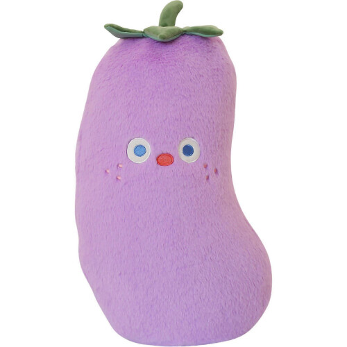Plush Eggplant Fruit Pillow Soft Fluffy PP Cotton Cushion for Office Home