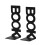 Regolalibri Verticali Solid Metal Antiscivolo per scrivania, casa e ufficio, colore nero 1