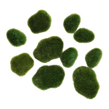 10 piezas de musgo artificial en miniatura para terrarios y manualidades.