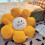 Sunflower Plush Sofa Cushion, Soft Backrest Pillow 3