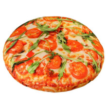 Cuscino a forma di pizza, divertente cuscino rotondo 3D a forma di cibo, cuscino decorativo originale