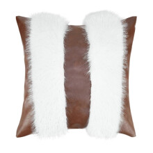 Comoda fodera per cuscino lombare in morbida similpelle PU, impermeabile, ideale per l'uso quotidiano e come idea regalo.
