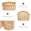 2pcs Bamboo Woven Cup Sleeves, Vintage Rustic Hand-Woven Bamboo Cup Covers 4