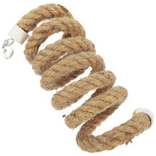 Parrot Rope Swing for Climbing & Play – Durable Bird Toy for Parrot Owners Light Yellow