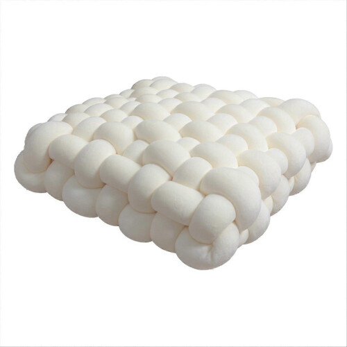 Cushion Woven Square Backrest Plush Pillow for Sofa