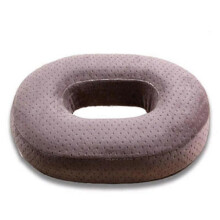 Coussin de siège annulaire en mousse à mémoire de forme pour soulager la douleur du coccyx et soulager les maux de tête liés au café