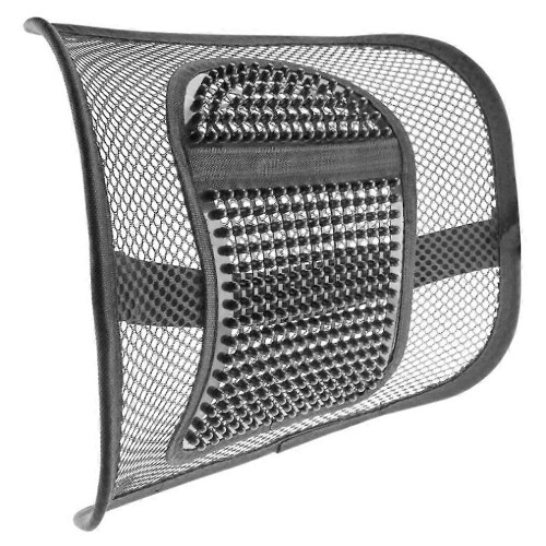 Mesh Lumbar Support for Office Chair, Elastic Strap Back Rest for Car Seat