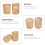 2pcs Bamboo Woven Cup Sleeves, Vintage Rustic Hand-Woven Bamboo Cup Covers 2