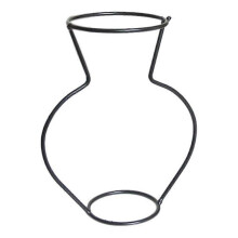 Ornement de bureau Miayilima, vase abstrait minimaliste nordique, support à fleurs simple en fer noir