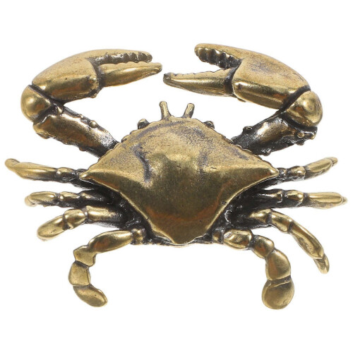 Unique Brass Crab Door Handle Nautical Drawer Pull Coastal Beach Decor