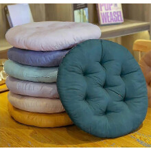 Coussin de siège rond 2025 40 cm (lot de 2) - Coussin de chaise orthopédique - Coussin de siège confortable (bleu, lot de 2) - Yvan