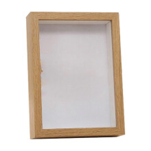 Cornice a scatola in legno bianco, 5x7 pollici, profonda 1,2 pollici, ideale per fiori secchi, medaglie e lavori di bricolage.