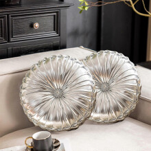 Glossy Round Wheel Pillow – Modern Sofa Cushion for Living Room, Bed, Patio