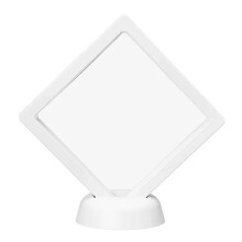 Clearance! Fengga 3D Floating Frame Shadow Box Display Case for Coins & Jewelry White