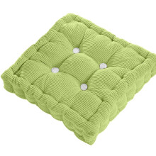 Coussin de sol carré 40 x 40 cm – Coussin de méditation carré pour adultes et enfants, coussin de yoga capitonné, bordeaux et vert